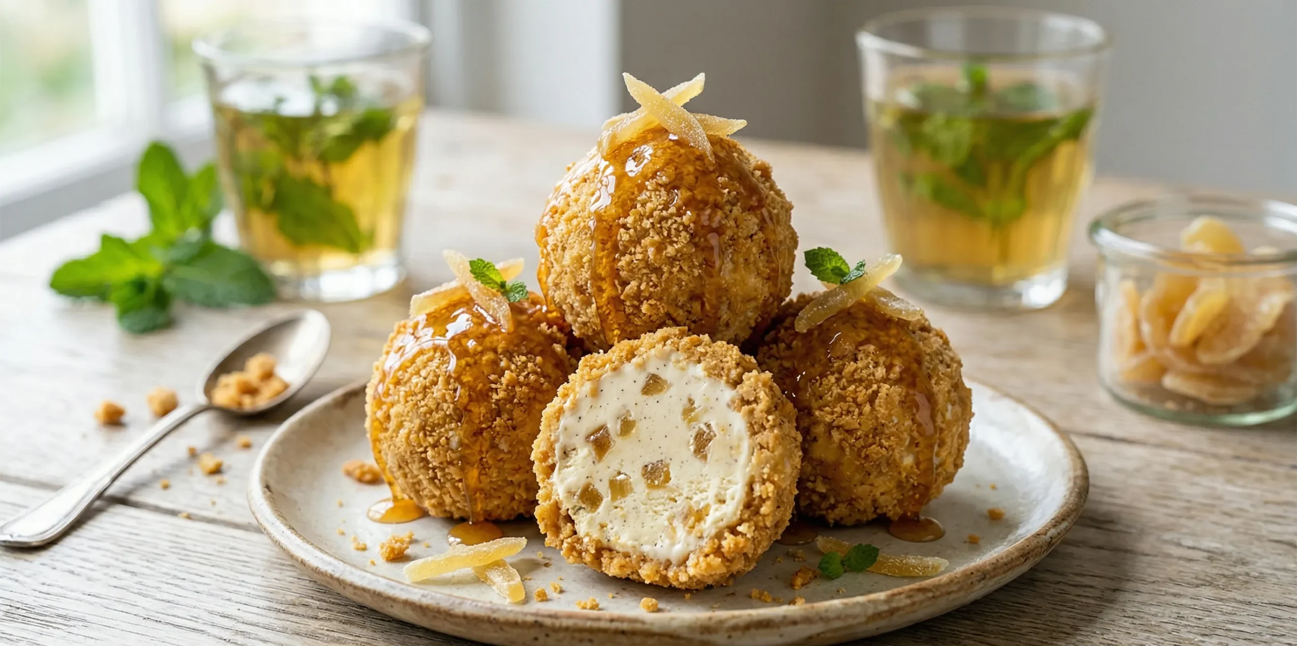 Recette de Bombes Glacées au Gingembre Halal : Fraîcheur et Épice