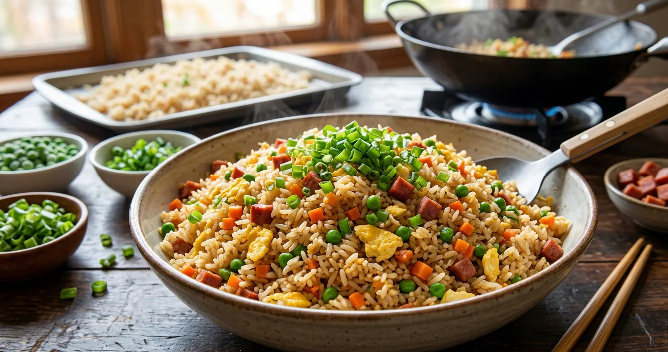 Le Véritable Riz Cantonais : Recette Authentique et Halal